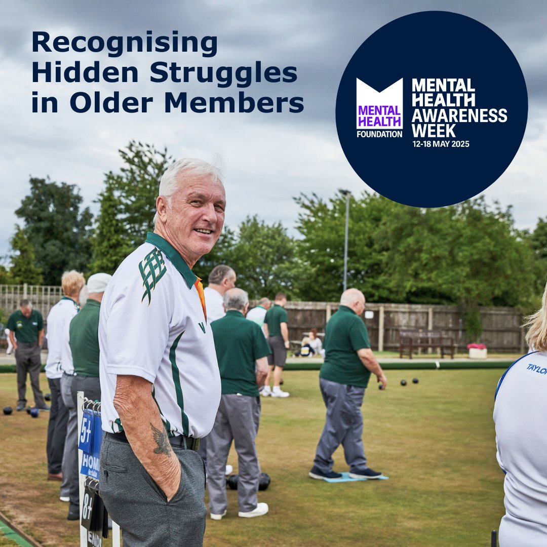 BowlsEngland's tweet photo. This #MentalHealthAwarenessWeek, it is important to highlight the hidden challenges older members may face, from loneliness to stigmas.
We all have a part to play to create an environment where everyone feels seen, heard and supported 💚
Read more 🔽
https://t.co/yoq9YNcZA7 https://t.co/077d4ZAnDZ