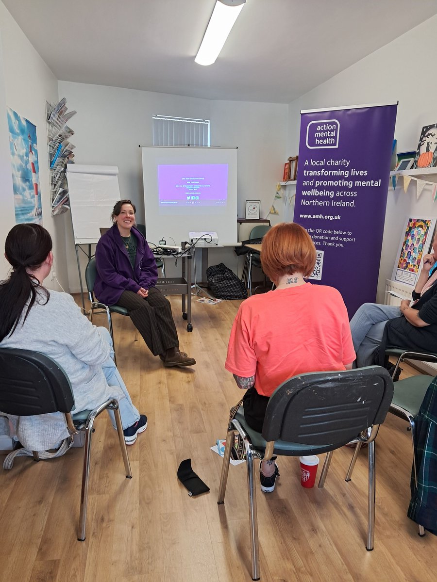 Action Mental Health (@amhni) on Twitter photo Carol- Anne called into the Waterside Women's Centre <a href="/WatersideWomen/">Waterside Women</a> for #MentalHealthAwarenessWeek to raise awareness of our services and to start conversations around mental health💜 Thank you for having us! Carol- Anne called into the Waterside Women's Centre <a href="/WatersideWomen/">Waterside Women</a> for #MentalHealthAwarenessWeek to raise awareness of our services and to start conversations around mental health💜 Thank you for having us!