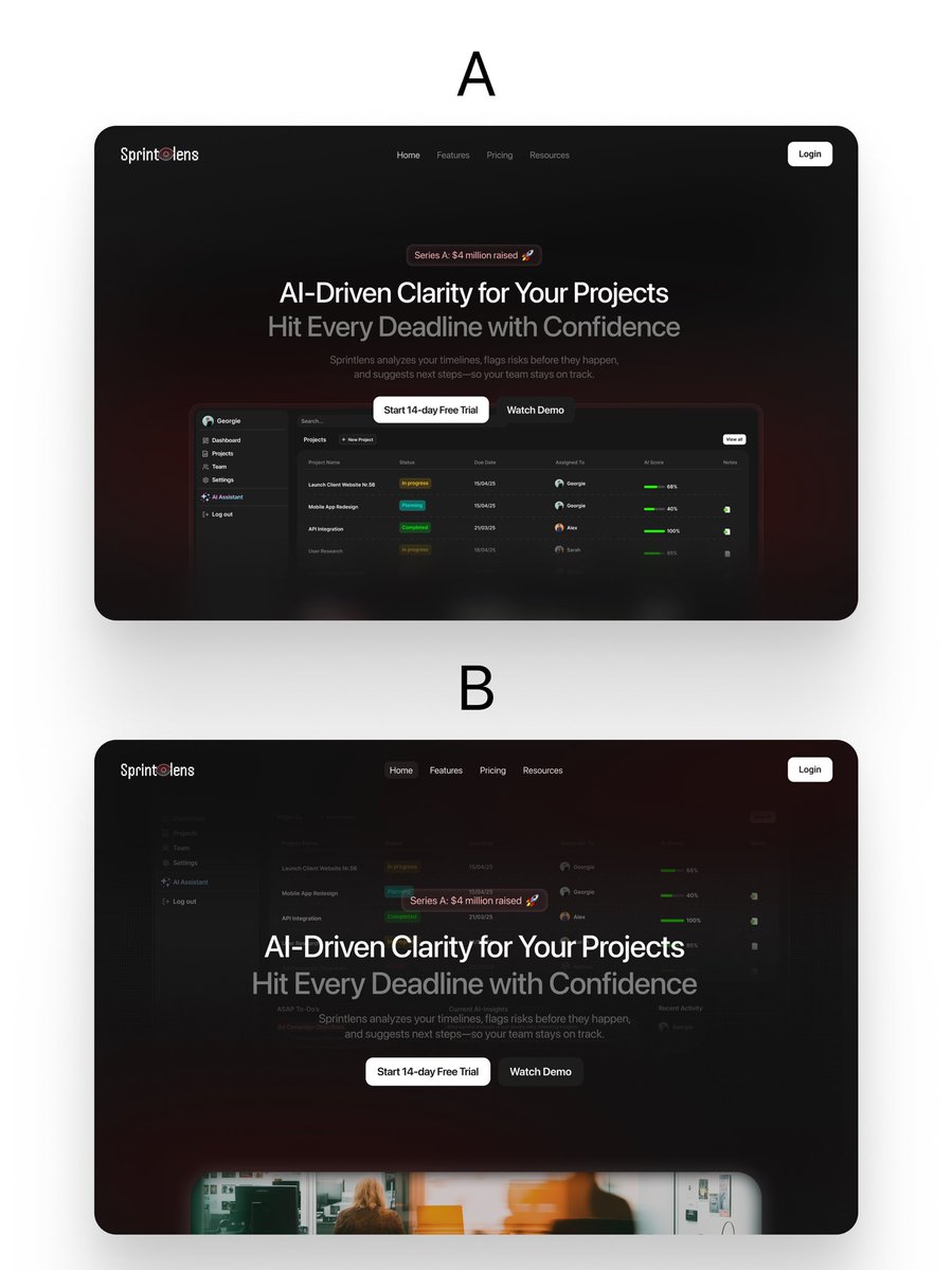adomicael's tweet image. A or B?