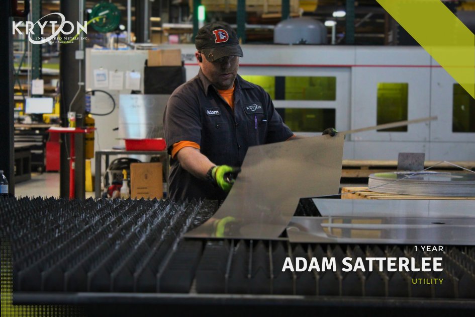 Today, we’re celebrating one of our incredible utility workers, Adam, for completing his first year at KRYTON! We're proud to have team members who take pride in doing things right and keeping everything running efficiently.

Here’s to a year of great work and many more ahead! 🙌