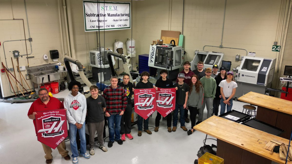 Big news from Valley STEM!
We’ve received a $20,000 grant from the Gene Hass Foundation to support CNC machining &amp; advanced manufacturing education! This is our 3rd year in a row receiving support — totaling $33,000!
 #CareerTechEd #GeneHaasFoundation <a href="/MaraBanfield/">Dr. Mara L. Banfield</a> <a href="/PrincipalZ/">John Zehentbauer</a>