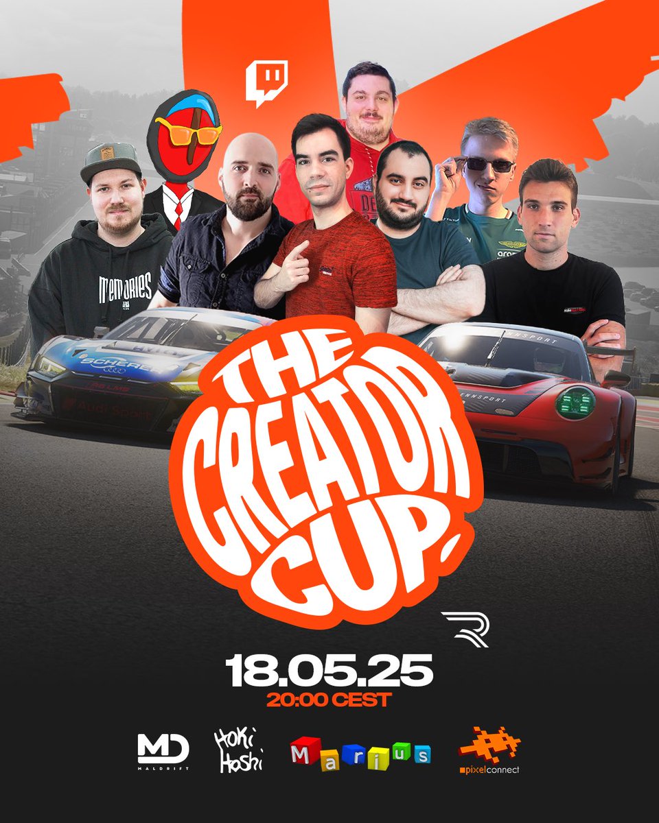 Fancy seeing your favorite creators go head-to-head? Perfect. Introducing—The Creator Cup! 🏆

📍 3 Races
🥇 1 Champion

Live this Sunday from 20:00 CEST on the official <a href="/RENNSPORT_gg/">RENNSPORT</a> Twitch channel.

#RENNSPORT #SimRacing #CreatorSeries