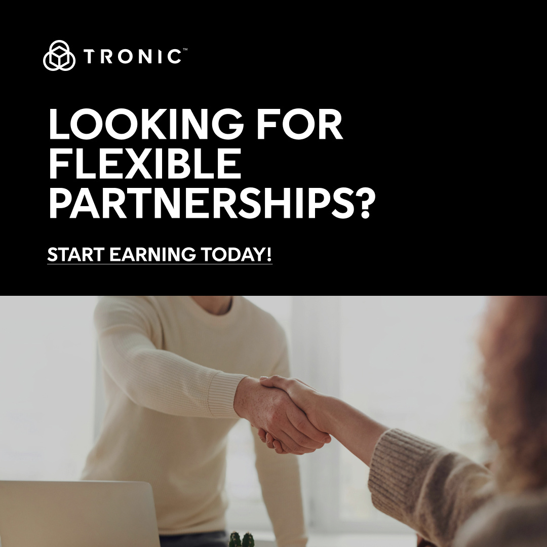 Tronic (@tronic_app) on Twitter photo Looking for flexible partnerships? Tronic lets you decide how involved you want to be—refer, co-sell, or own the process. hubs.la/Q02X3nJk0 Start earning today! 
#AgencyPartnerships #BusinessGrowth #RevenueOpportunities #TronicPartnerships #MarketingTools Looking for flexible partnerships? Tronic lets you decide how involved you want to be—refer, co-sell, or own the process. hubs.la/Q02X3nJk0 Start earning today! 
#AgencyPartnerships #BusinessGrowth #RevenueOpportunities #TronicPartnerships #MarketingTools