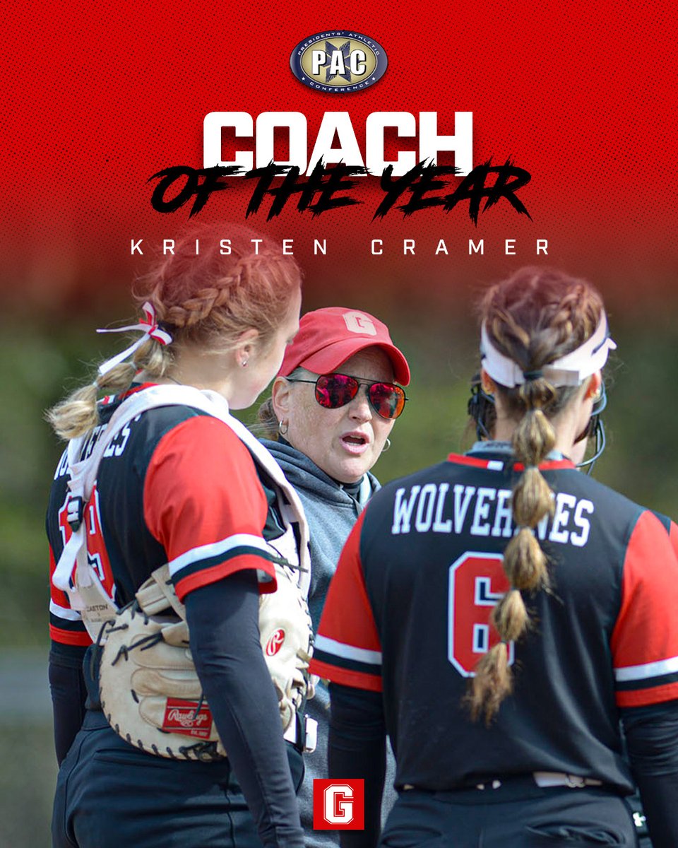 Your PAC Softball Coach of the Year: 𝙆𝙧𝙞𝙨𝙩𝙚𝙣 𝘾𝙧𝙖𝙢𝙚𝙧! 🥎

#WolverinesTogether | <a href="/GCC_SB/">Grove City Softball</a>