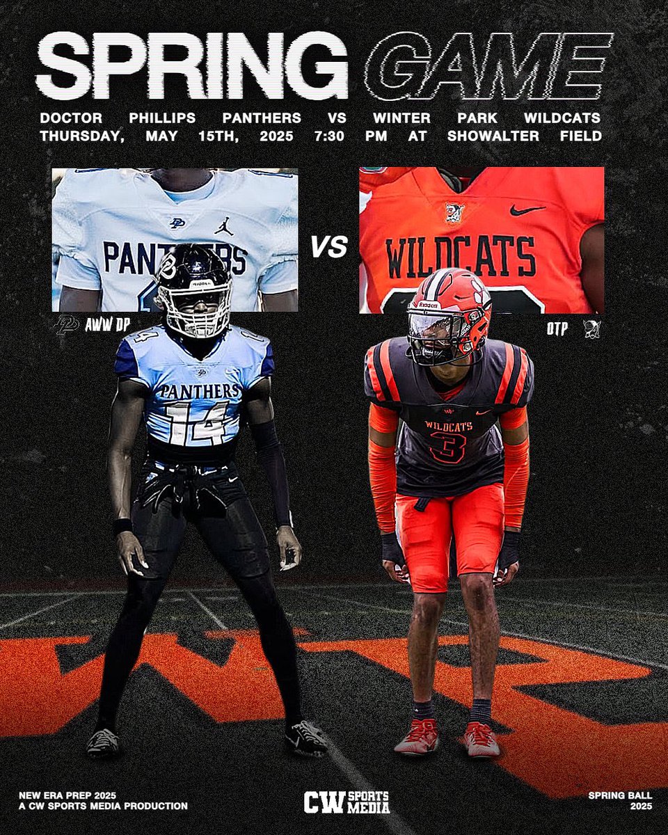 New Era Prep (@eraprep) on Twitter photo We will be LIVE from Showalter Field in Orlando for <a href="/dphsfootball/">Dr. Phillips</a> vs <a href="/WPCatsFootball/">Winter Park Football</a> this Thursday
Stay tuned for Live updates
<a href="/cwsportsmedia/">CW Sports Media</a> We will be LIVE from Showalter Field in Orlando for <a href="/dphsfootball/">Dr. Phillips</a> vs <a href="/WPCatsFootball/">Winter Park Football</a> this Thursday
Stay tuned for Live updates
<a href="/cwsportsmedia/">CW Sports Media</a>
