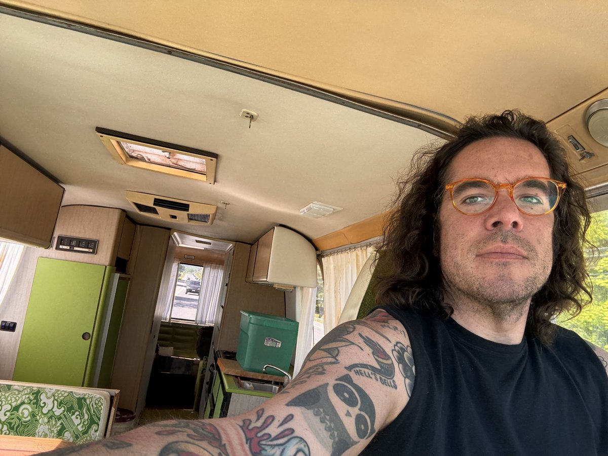 Guys, I bought a 1974 GMC Motorhome which I’m in the process of restoring. 

It’s got me thinking of doing a cross-country soccer road trip during and ahead of the World Cup. Original green paisley interior and everything. 

Who’s on board?