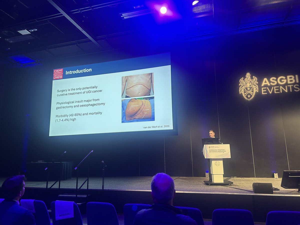 surgerygirl (@surgerygirl8) on Twitter photo Fantastic presentation from <a href="/GeraintHerbert/">Geraint L Herbert</a> #ASGBI2025 on Prehabilitation in OG Cancer surgery 🏴 Fantastic presentation from <a href="/GeraintHerbert/">Geraint L Herbert</a> #ASGBI2025 on Prehabilitation in OG Cancer surgery 🏴