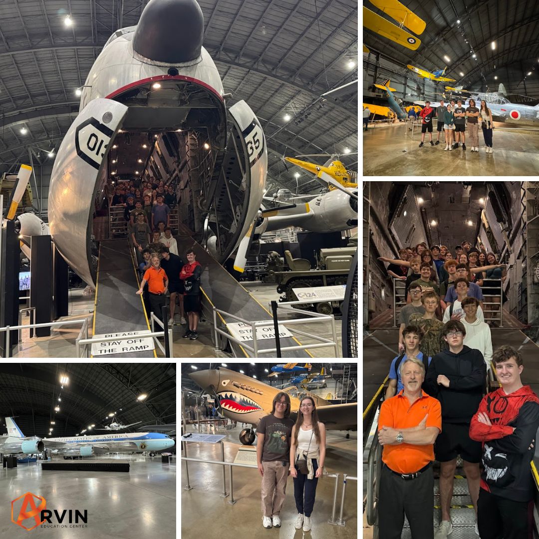 OldhamCoArvin's tweet image. Students in Mr. Fulks’ Aerospace Engineering class took learning to new heights with a visit to the National Museum of the U.S. Air Force in Dayton, Ohio. 
#IgnitePassion #ExperienceExcellence #EngineeringAcademy #ArvinEducationCenter #OldhamCountySchools