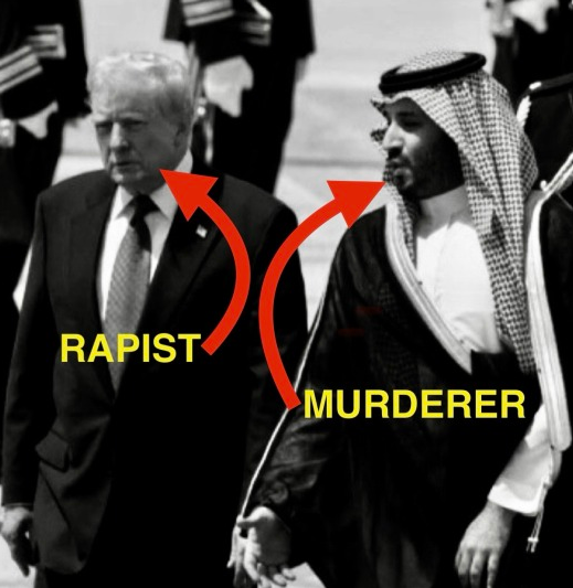 Fuck both of them. You're not owning the libs. You're embarrassing the fuck out of America.