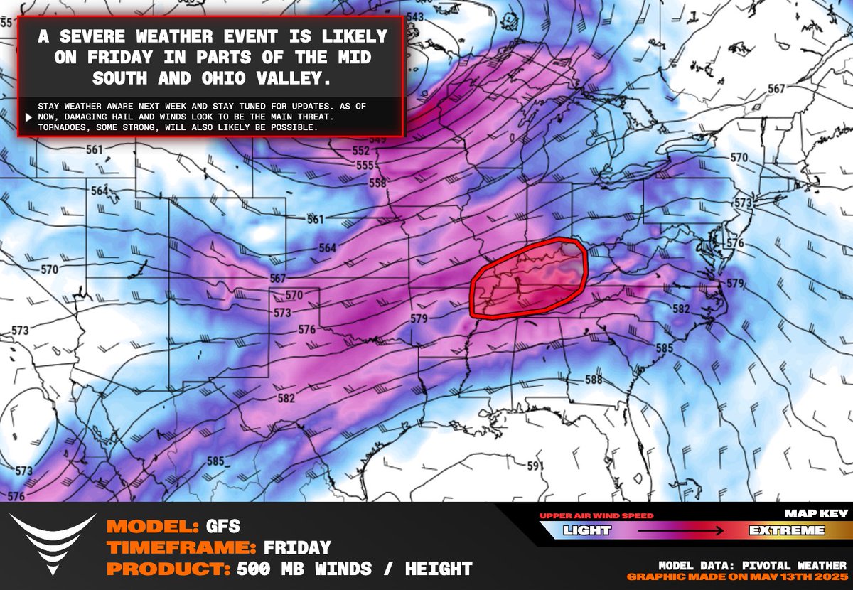 MEMPHIS WE’RE COMING BACK FRIDAY for an all hazards severe weather threat including southeast MO, far northeast AR, into western KY and TN including Memphis, Jackson, Nashville, TN up to Bowling Green, KY.

This severe weather event is more associated with the subtropical jet