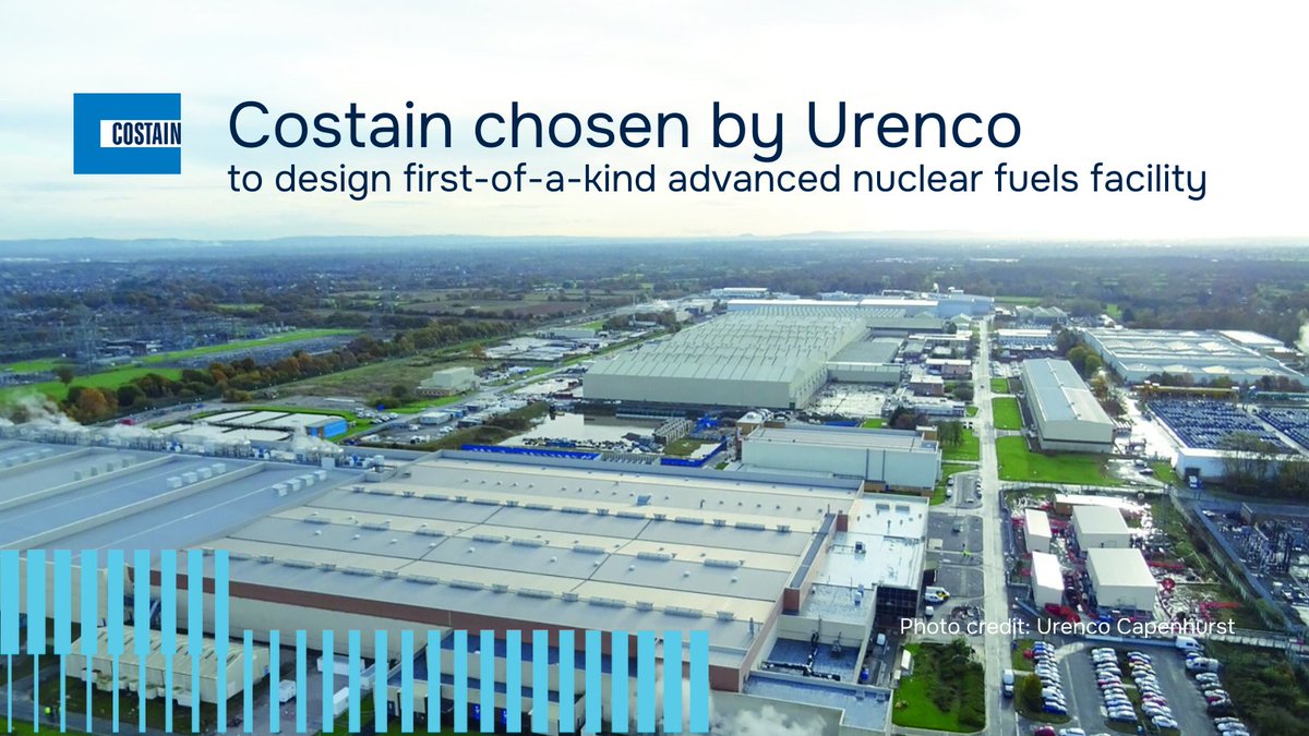 Costain Group (@costaingroup) on Twitter photo Our in-house civil nuclear and #engineering team has been chosen by <a href="/urencoglobal/">Urenco Global</a> to design a ground-breaking advanced #nuclear fuels production facility at its Capenhurst site in Cheshire. Read more here: bit.ly/3ZghA7f Our in-house civil nuclear and #engineering team has been chosen by <a href="/urencoglobal/">Urenco Global</a> to design a ground-breaking advanced #nuclear fuels production facility at its Capenhurst site in Cheshire. Read more here: bit.ly/3ZghA7f