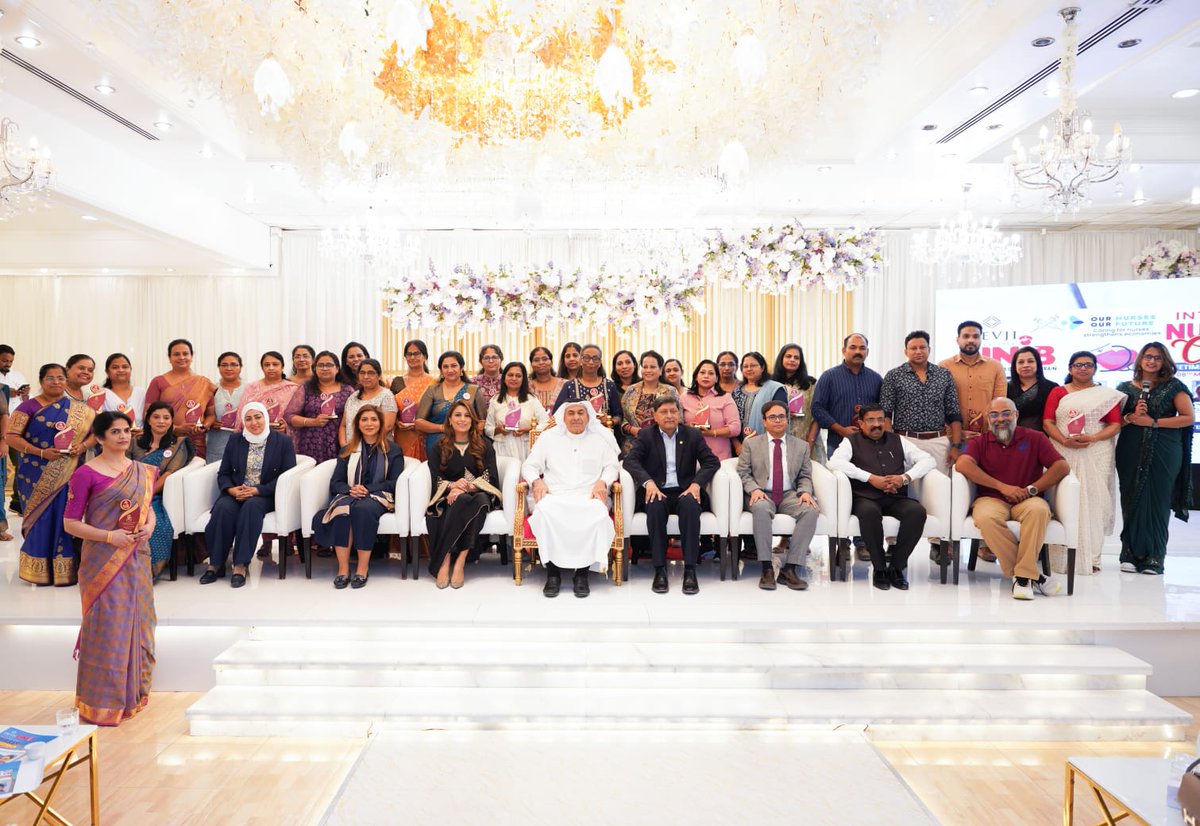 IndiaInBahrain's tweet image. On the occasion of #InternationalNursesDay, Mr. Rajiv Kumar Mishra, Counsellor @IndiaInBahrain attended UNIB Nurses Day 2025 celebration.