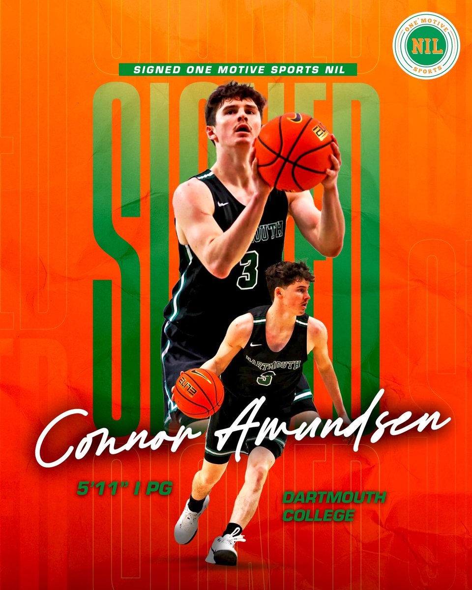 One Motive Sports NIL (@oms_nil) on Twitter photo 🚨 OMS NIL CLIENT SIGNING🚨 We are thrilled to announce the signing of Connor Amundsen <a href="/ConnorAmundsen/">Connor Amundsen</a>!
Connor is coming off a great Freshman year at Dartmouth where he averaged 10.5 PPG and shot 44.7% from 3! He will return next season and look to have a huge year! #OMSNIL 🚨 OMS NIL CLIENT SIGNING🚨 We are thrilled to announce the signing of Connor Amundsen <a href="/ConnorAmundsen/">Connor Amundsen</a>!
Connor is coming off a great Freshman year at Dartmouth where he averaged 10.5 PPG and shot 44.7% from 3! He will return next season and look to have a huge year! #OMSNIL