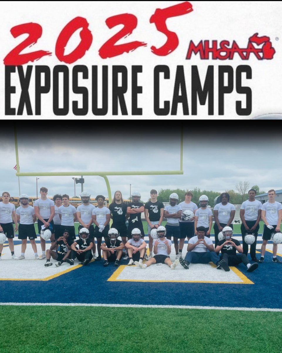 Our Okemos Wolves football players represented very well once again at this year’s <a href="/MHSAA/">MHSAA</a> Exposure Football Camp at DeWitt HS this morning. Half of our varsity team showed up and competed in front of over 70 college coaches!

Football season is near‼️👀

#1W1F