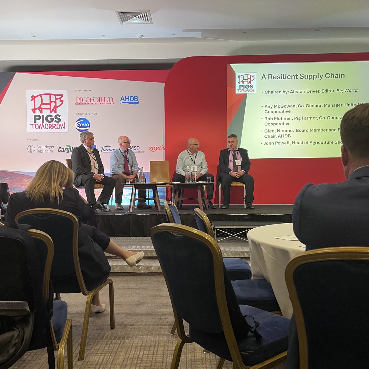 Great to join <a href="/TheAHDB/">AHDB</a> and <a href="/pigworldmag/">Pig World</a> for day 1 of Pigs Tomorrow with NPA Chair Rob Mutimer discussing how we build a resilient supply chain. 

The NPA has played a key part in developing the new fair dealing regs, which have now completed their passage through Parliament.