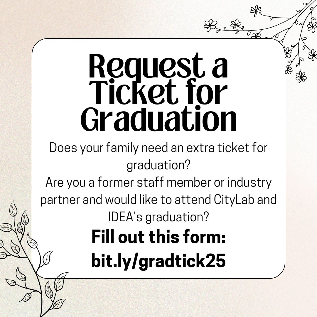Need a ticket for graduation? Need an extra ticket for your family? Fill out this form: bit.ly/gradtick25