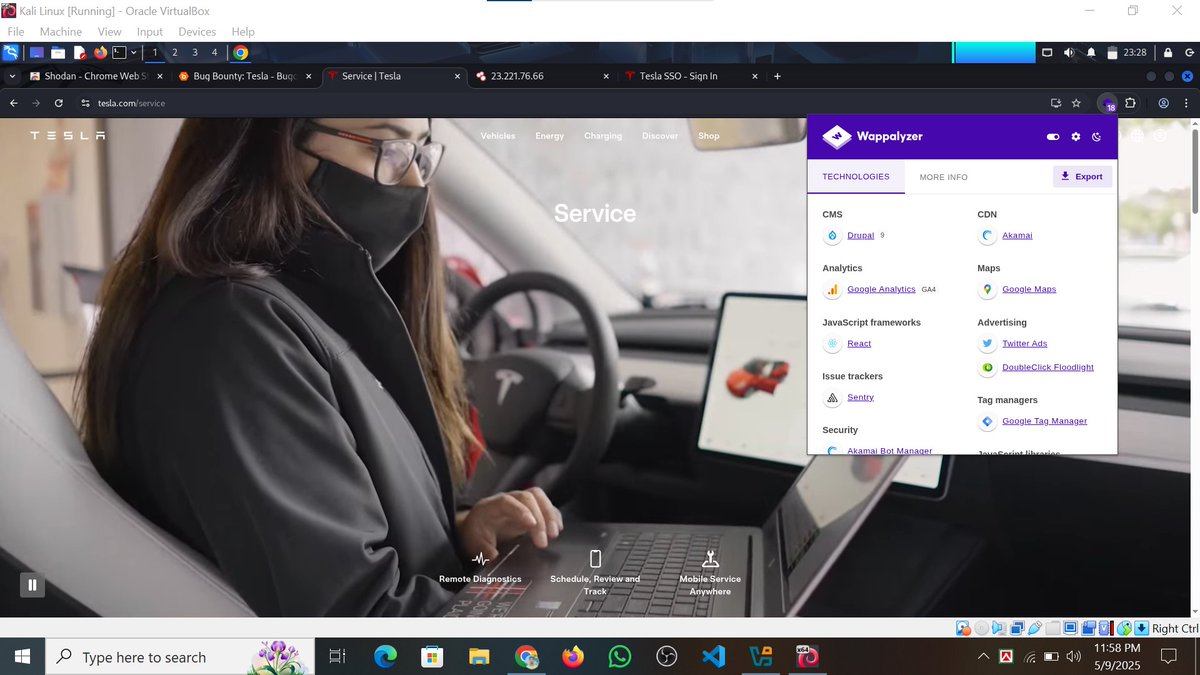 whoami_anisur's tweet image. Task for #Class09

Name - Anisur Rahman
Task 09 is complete.

Topic: Identity Technology
Tools Used: Wappalyzer, BuiltWith

#Bytecapsule #Mission2025 #Task09 #EthicalHacking