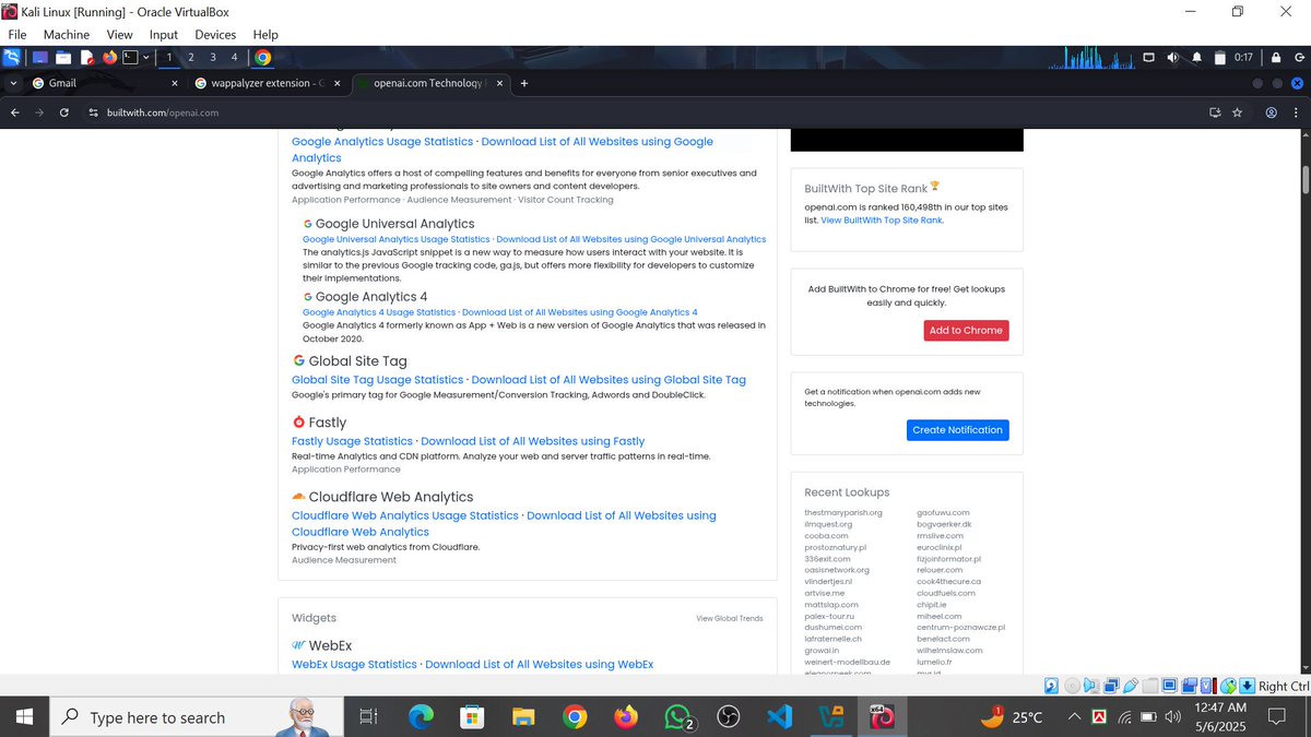whoami_anisur's tweet image. Task for #Class09

Name - Anisur Rahman
Task 09 is complete.

Topic: Identity Technology
Tools Used: Wappalyzer, BuiltWith

#Bytecapsule #Mission2025 #Task09 #EthicalHacking