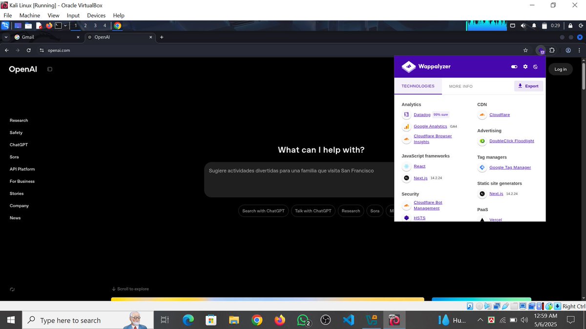 whoami_anisur's tweet image. Task for #Class09

Name - Anisur Rahman
Task 09 is complete.

Topic: Identity Technology
Tools Used: Wappalyzer, BuiltWith

#Bytecapsule #Mission2025 #Task09 #EthicalHacking