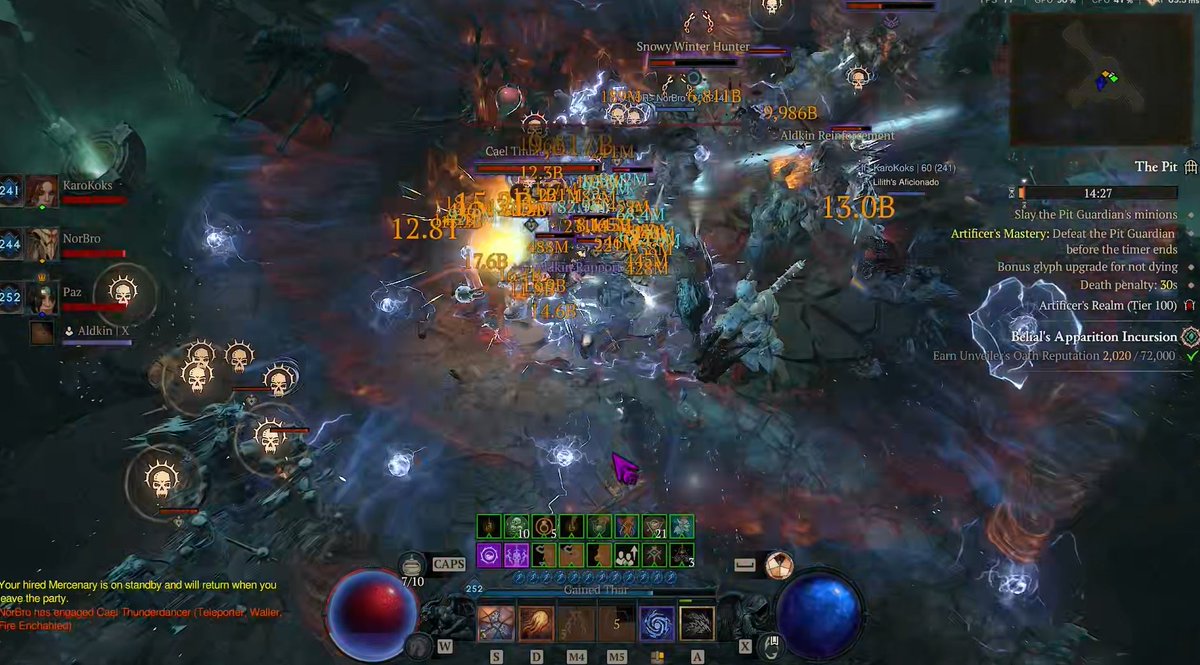 12.8T damage Overpower pit 100 lol