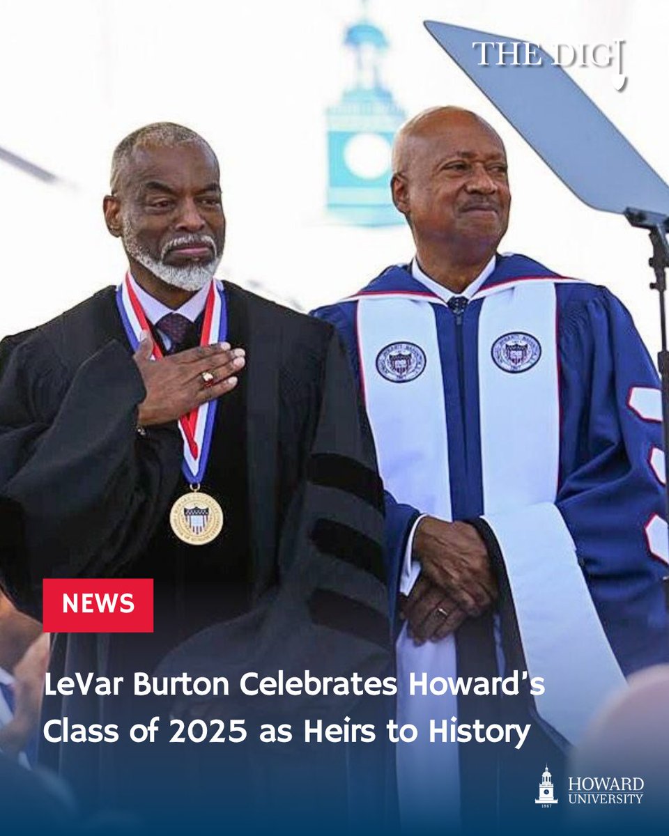 Howard University (@howardu) on Twitter photo “You are living proof of your ancestors’ dreams.” — <a href="/levarburton/">LeVar Burton</a>
This weekend, Howard University celebrated the largest graduating class in our history — 3,167 strong — with none other than the legendary storyteller and literacy champion, LeVar Burton, delivering a powerful, “You are living proof of your ancestors’ dreams.” — <a href="/levarburton/">LeVar Burton</a>
This weekend, Howard University celebrated the largest graduating class in our history — 3,167 strong — with none other than the legendary storyteller and literacy champion, LeVar Burton, delivering a powerful,
