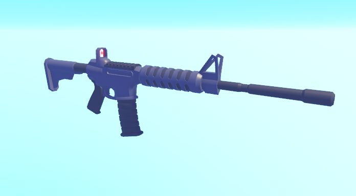 SplashedDev's tweet image. Quick AR model done in 30 minutes, my first completed firearm 🔥 #RobloxDev #ROBLOX #modeling