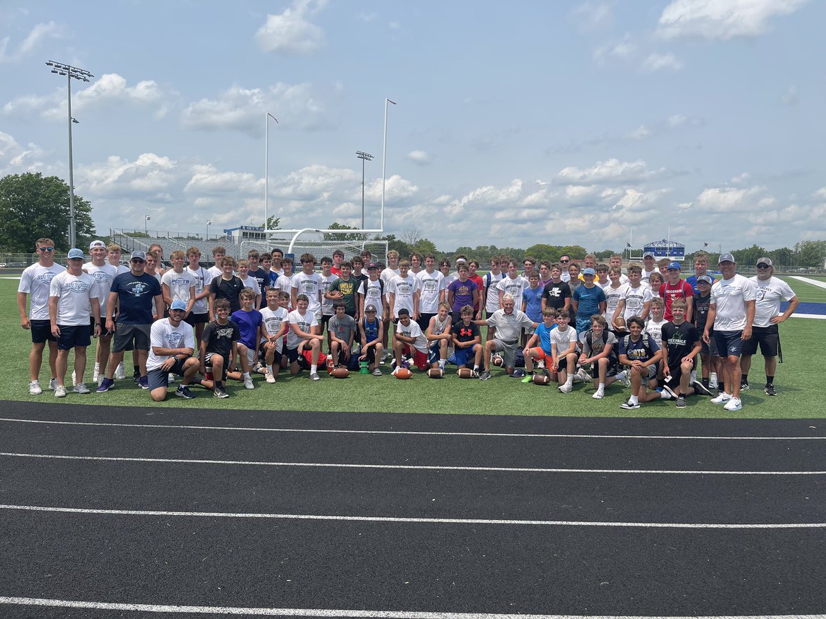 jefftrickeyqb's tweet image. It’s heating up!  19 days till we hit the turf.  Love seeing the amount of return campers coming back for more.   Skill sets and mindsets…Accept The Risk of Leadership!