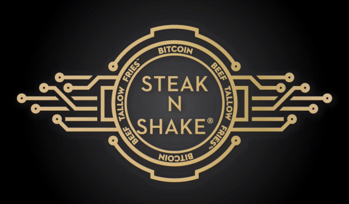 SoloSatoshi's tweet image. Steak N Shake’s new Bitcoin logo.
￼
