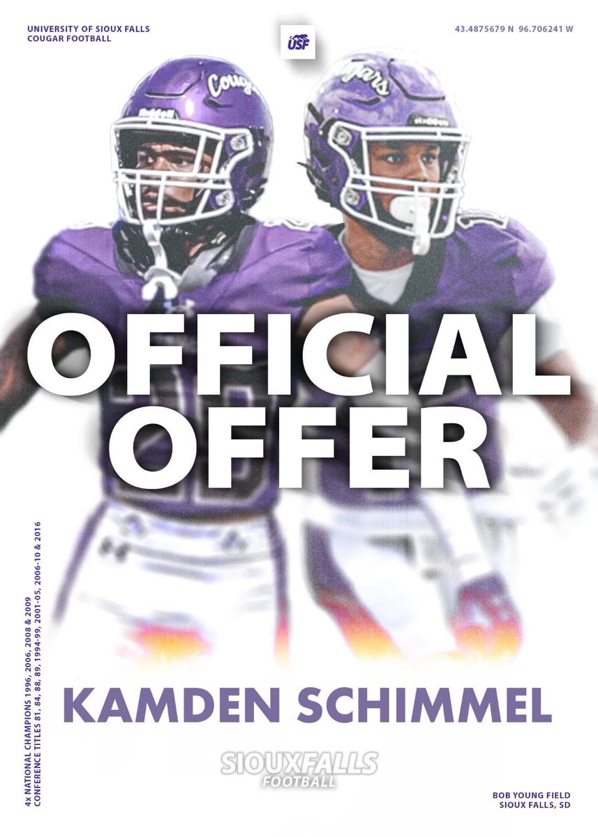 Kamden Schimmel (@kamdenschimmel8) on Twitter photo After a great conversation with <a href="/CoachLueds/">Lucas Lueders</a> over the phone, I have received an offer from USF!! <a href="/BAUERS_ELITE/">Bauer’s Elite</a> <a href="/Jordan_Soukup/">Jordan Soukup</a> <a href="/HHSTigerFBall/">Tiger Football</a> <a href="/CoachCapUSF/">spencercapitani</a> After a great conversation with <a href="/CoachLueds/">Lucas Lueders</a> over the phone, I have received an offer from USF!! <a href="/BAUERS_ELITE/">Bauer’s Elite</a> <a href="/Jordan_Soukup/">Jordan Soukup</a> <a href="/HHSTigerFBall/">Tiger Football</a> <a href="/CoachCapUSF/">spencercapitani</a>