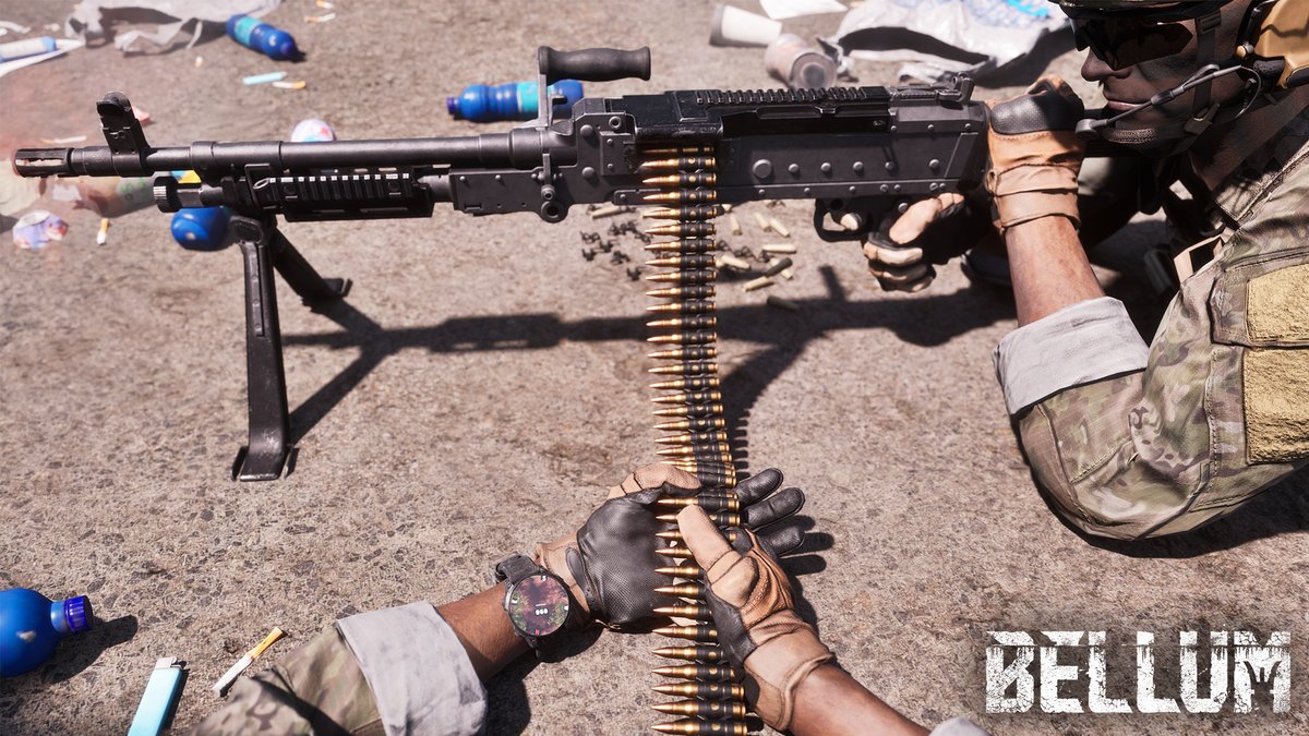 Our latest <a href="/PlayBellum/">Bellum</a> devlog is live on our channels! Some new goodies including a look at belt-linking and our main game mode!