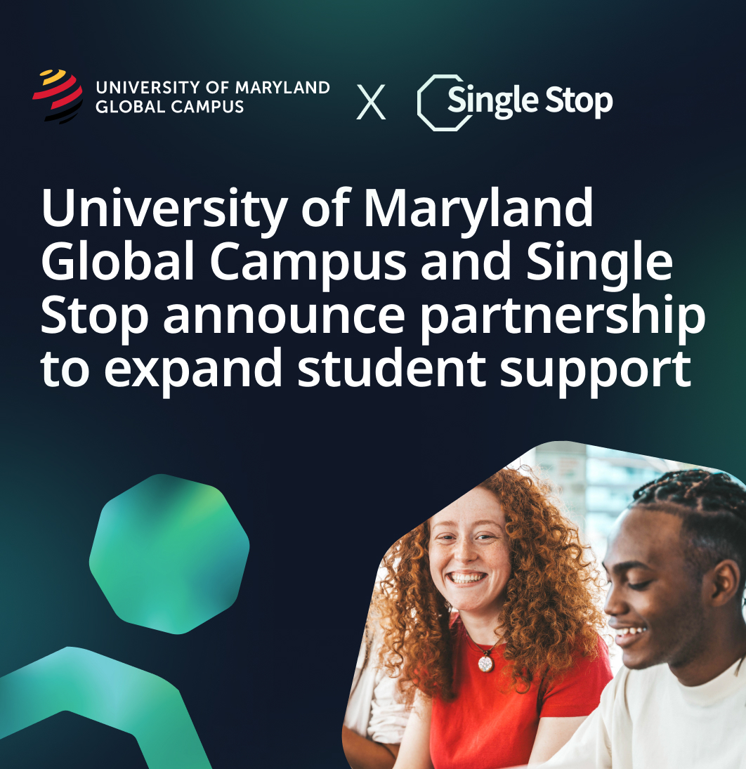Single Stop (@singlestop) on Twitter photo Single Stop is proud to announce a partnership with <a href="/umdglobalcampus/">University of Maryland Global Campus</a> national leader in distance learning and a powerful advocate for working adults and servicemembers.
This is what it looks like when education and support work hand in hand. 💼🎓 Single Stop is proud to announce a partnership with <a href="/umdglobalcampus/">University of Maryland Global Campus</a> national leader in distance learning and a powerful advocate for working adults and servicemembers.
This is what it looks like when education and support work hand in hand. 💼🎓