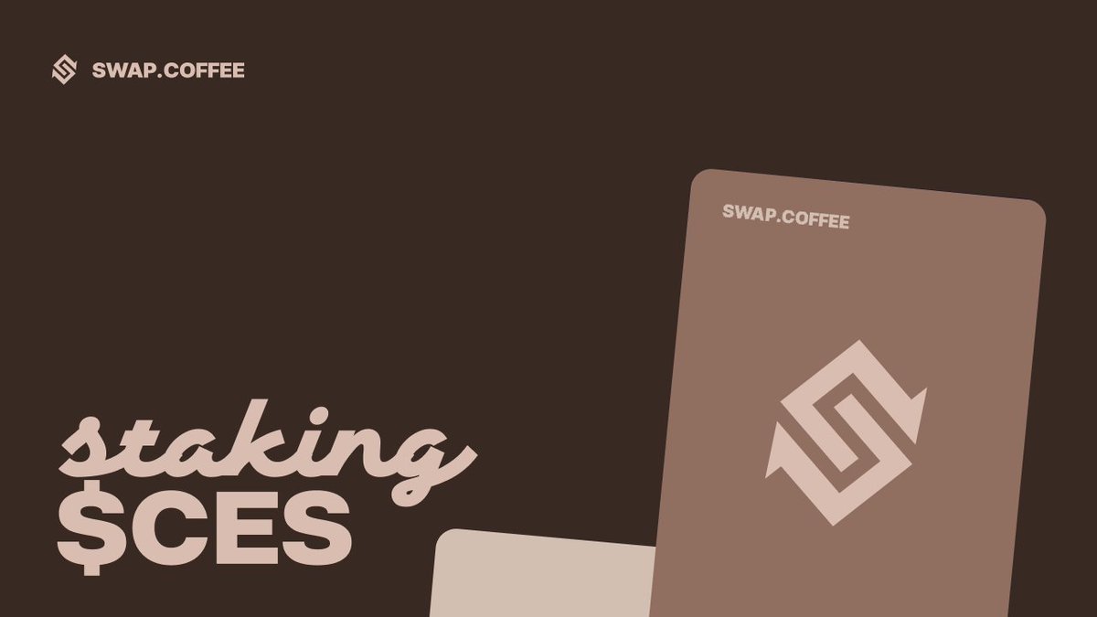 New $USDT Rewards for $CES Staking

🔥 812.2k $CES have been staked! This is as much as 68% of the total number of tokens circulating on the market, which is ~1192k.

On swap.coffee staking works the way DeFi was meant to be: rewards are earned in real time, with no