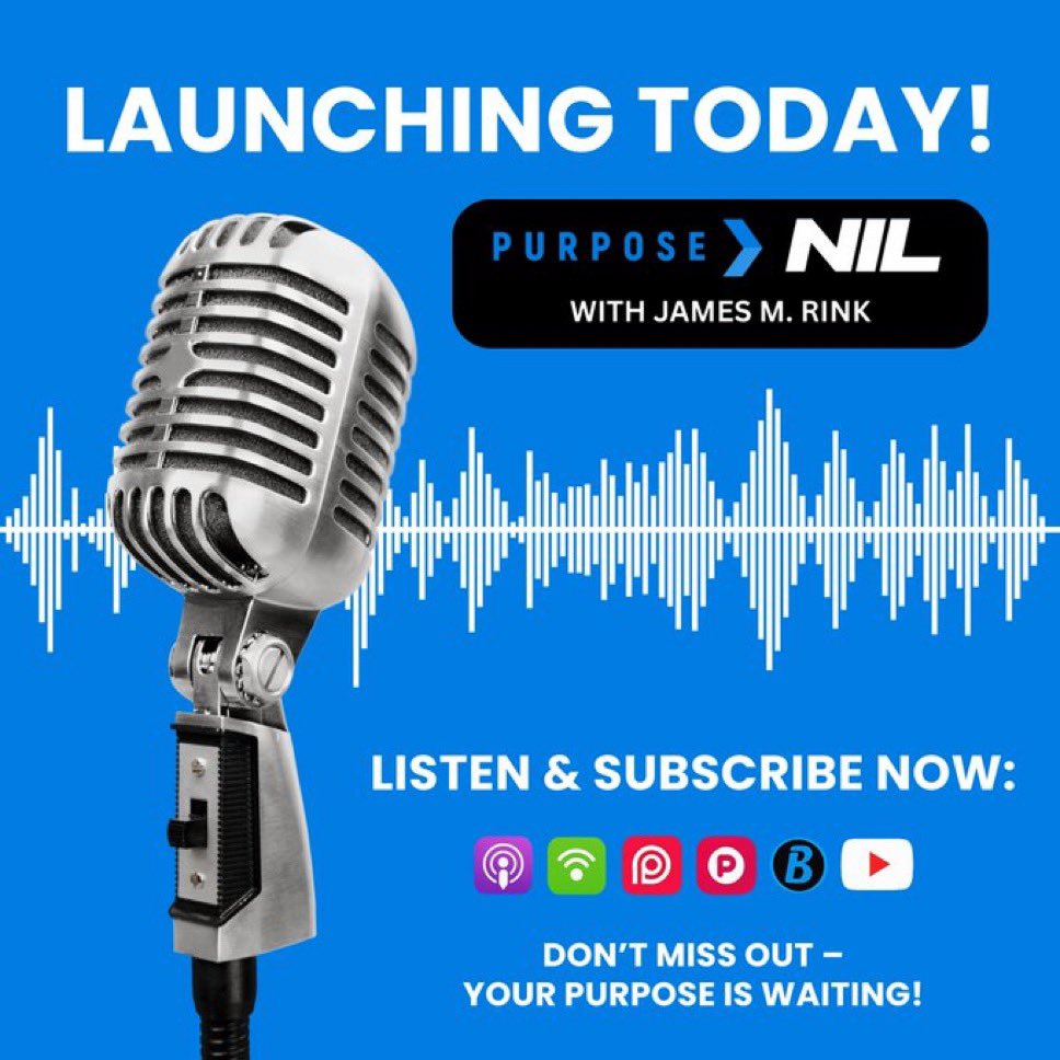 BIG NEWS!
The Purpose NIL Podcast launches TODAY, and we want YOU to be part of this journey! If you've been searching for clarity, direction, and purpose-this is the podcast you NEED to hear.
Subscribe NOW on your favorite platform!
#PurposeNIL #POY @johnlockeoc