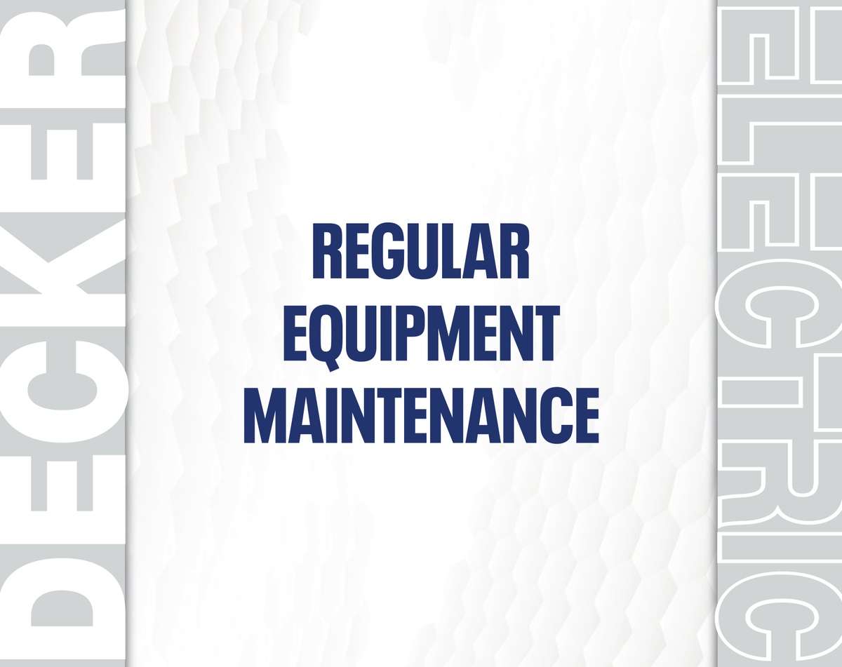 When Decker is on the job, you can ensure that all equipment is being regularly inspected and maintenanced to prevent failures and accidents from occurring!

#DeckerElectric #NESM25 #ElectricalSafety #ElectricalContractor #EquipmentMaintenance