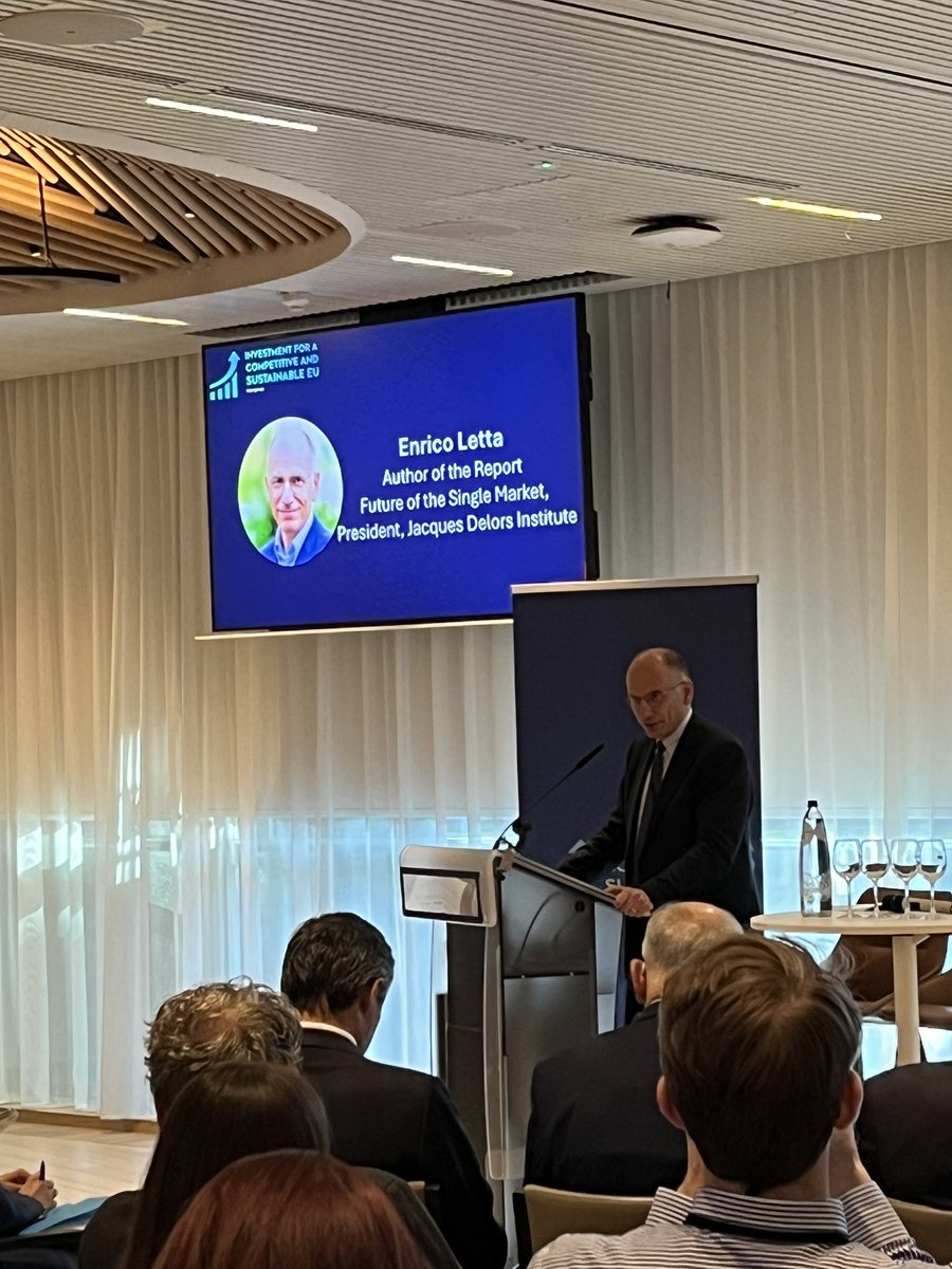 Phuc-Vinh Nguyen / phuc-vinh.bsky.social (@phucvinh_) on Twitter photo Speaking today, <a href="/EnricoLetta/">Enrico Letta</a> recalls it :
Transforming our savings is gamechanger,
Solving fragmentation is key, through the 28th virtual state,
Working on the topic where we are united as one to leverage our European level playing field to be attractive.
<a href="/DelorsInstitute/">Jacques Delors Institute</a> Speaking today, <a href="/EnricoLetta/">Enrico Letta</a> recalls it :
Transforming our savings is gamechanger,
Solving fragmentation is key, through the 28th virtual state,
Working on the topic where we are united as one to leverage our European level playing field to be attractive.
<a href="/DelorsInstitute/">Jacques Delors Institute</a>