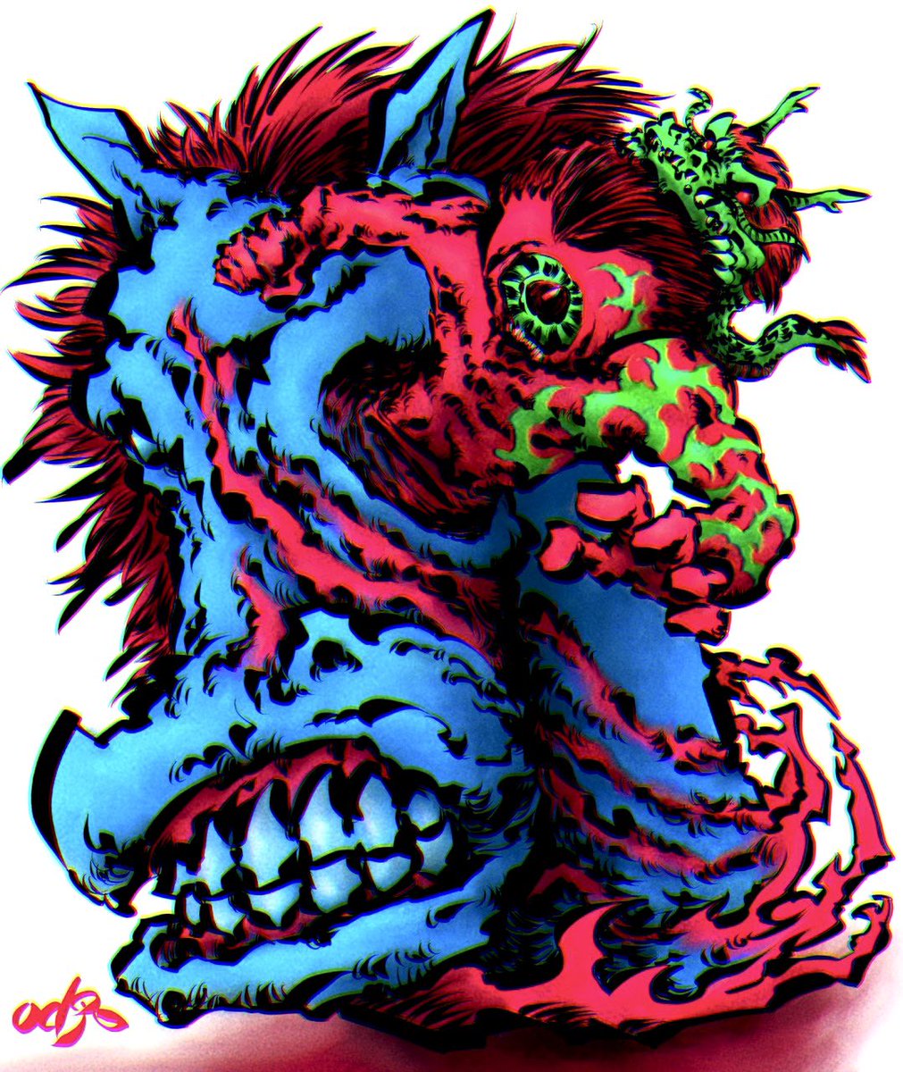 odj80e's tweet photo. #art #artwork #drawing #draw #illustration #イラスト #Monster #Monsterart https://t.co/V0zWA8762l