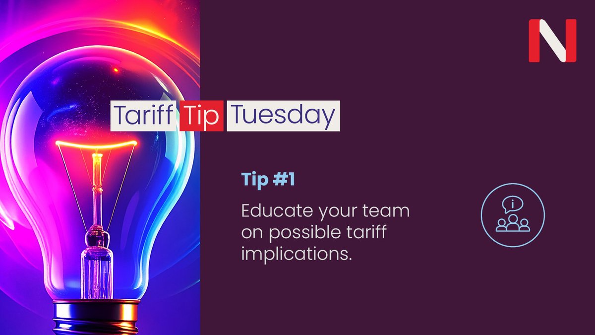 #TariffTipTuesday Tariffs don’t just impact leadership - they affect the whole supply chain. Make sure your team understands the risks. Educate them on how tariffs could impact costs, lead times, and decisions. Informed teams = smarter moves.