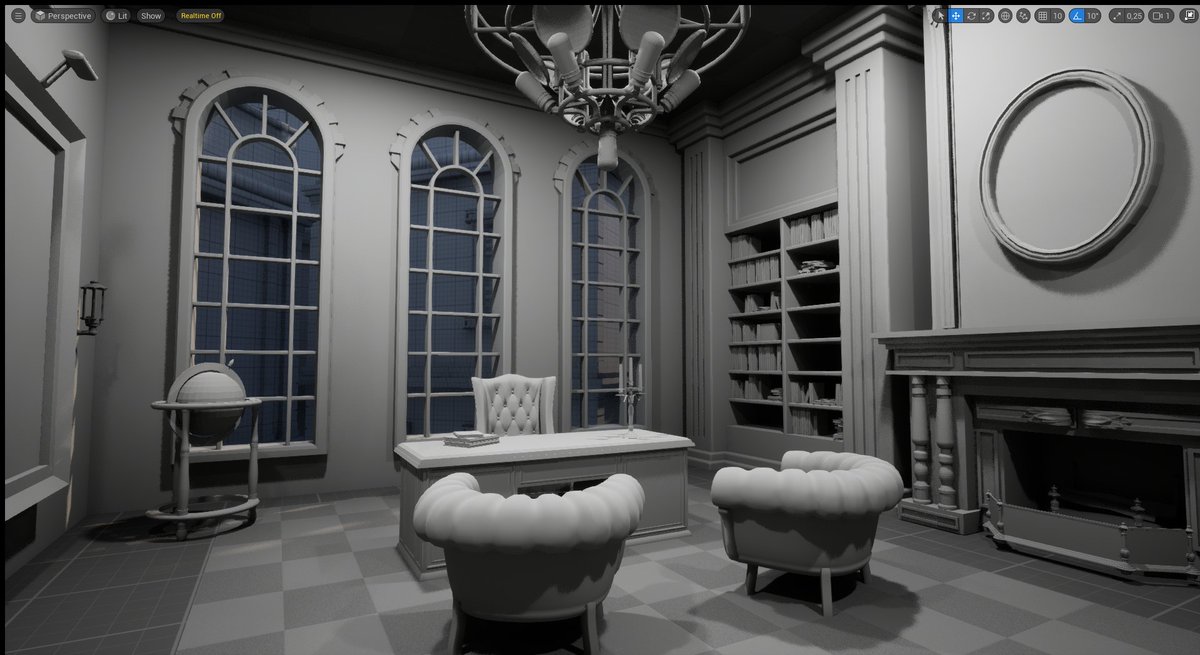 saramolina3d's tweet image. Hi, it's been a while! 😃
Here is a little update walkthrough and a sneak peak of the hotel rooms. There are still changes to do, but close to finishing the advanced blocking!
Have a great week! ☀️🍀
#3dart #3d #Environment #UE #Dishonored