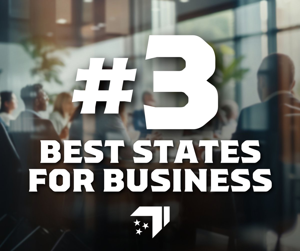We did it again! 🥉 Tennessee ranks as the #3 Best State for Business according to Chief Executive Magazine’s 2025 survey of more than 650 CEOs.