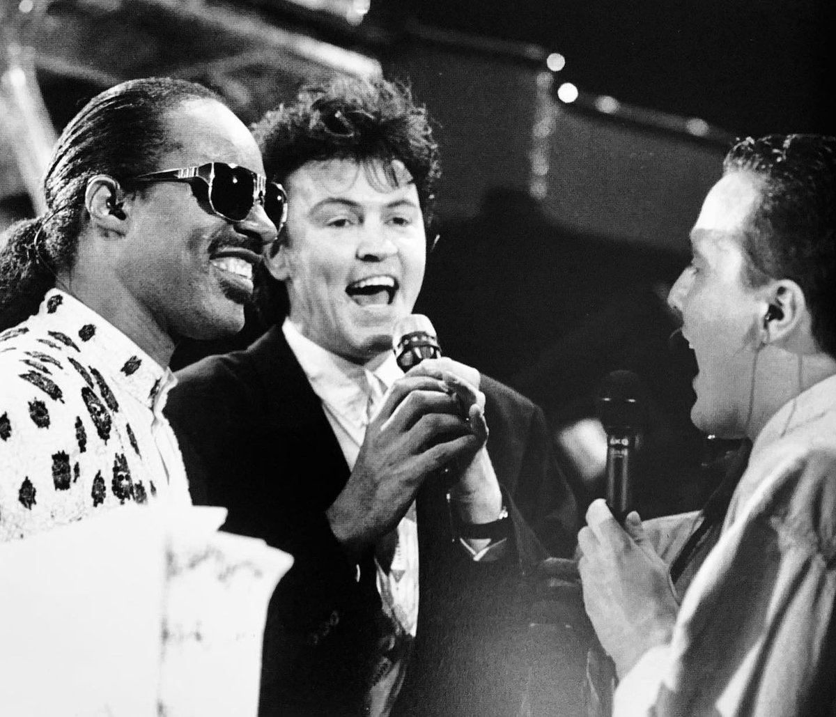 75 years old today - Happy Birthday <a href="/StevieWonder/">Stevie Wonder</a>! What an honour it was to get to sing to him with <a href="/curtsmith/">Curt Smith🖕🏼</a> too at Wembley Area.