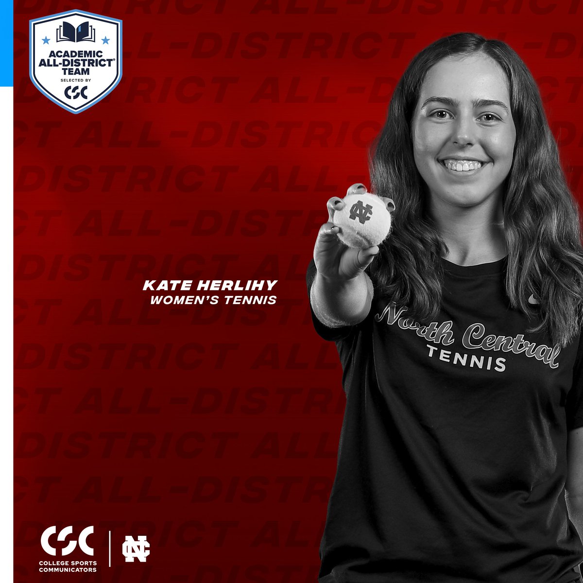 NCC Cardinals (@ncc_athletics) on Twitter photo Herlihy Named CSC Academic All-District Honoree
📰: tinyurl.com/27krez27
<a href="/NCCWomensTennis/">NCC Women's Tennis</a> | #WeAreNC | <a href="/AcadAllAmerica/">Academic All-America®, selected by CSC</a> Herlihy Named CSC Academic All-District Honoree
📰: tinyurl.com/27krez27
<a href="/NCCWomensTennis/">NCC Women's Tennis</a> | #WeAreNC | <a href="/AcadAllAmerica/">Academic All-America®, selected by CSC</a>