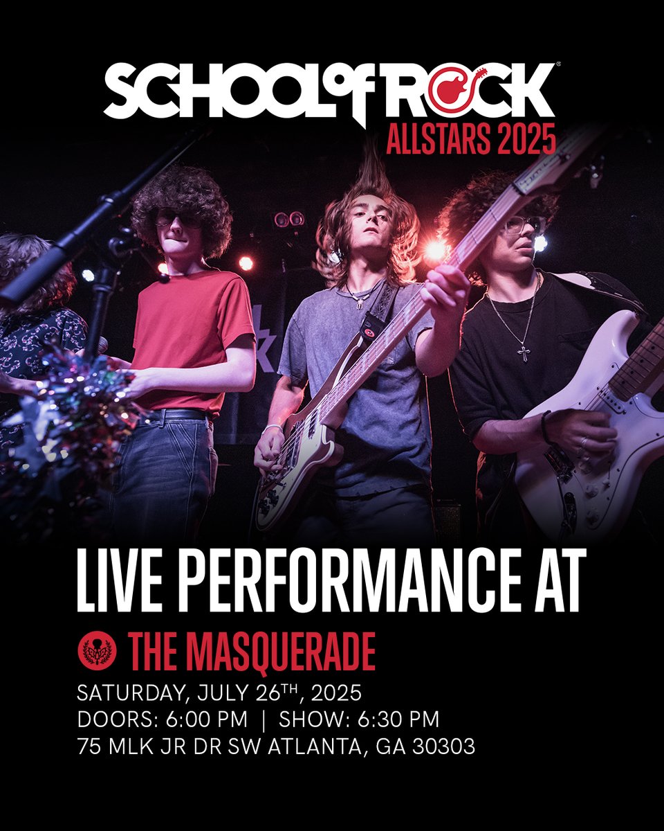 📣 JUST ANNOUNCED!
🧑‍🏫 @SchoolOfRockUSA
📆 7/26 in Purgatory 
🎫 ON SALE NOW
🔗 bit.ly/sora-7-26