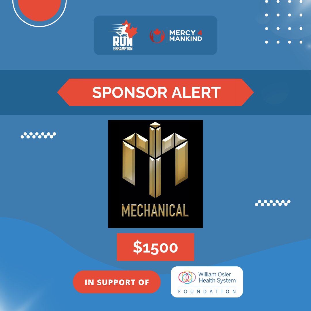 Run For Brampton (@run4brampton) on Twitter photo π¦π£π’π‘π¦π’π₯ ππππ₯π§!
THANK YOU to Mechanical for their generous $1500 sponsorship in support of our Run for Brampton
Your support helps us make a real impact through the
<a href="/OslerHealth/">William Osler Health System</a> π¦π£π’π‘π¦π’π₯ ππππ₯π§!
THANK YOU to Mechanical for their generous $1500 sponsorship in support of our Run for Brampton
Your support helps us make a real impact through the
<a href="/OslerHealth/">William Osler Health System</a>
