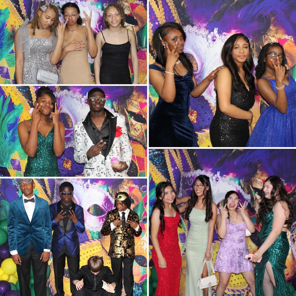 Our 8th grade prom brought the magic of Mardi Gras to life!🎭 A night full of sparkle, smiles, and unforgettable moments. From dazzling dresses to sharp suits, the style was as bold as the beads—truly a night to remember.💜💚💛#8thGradeProm