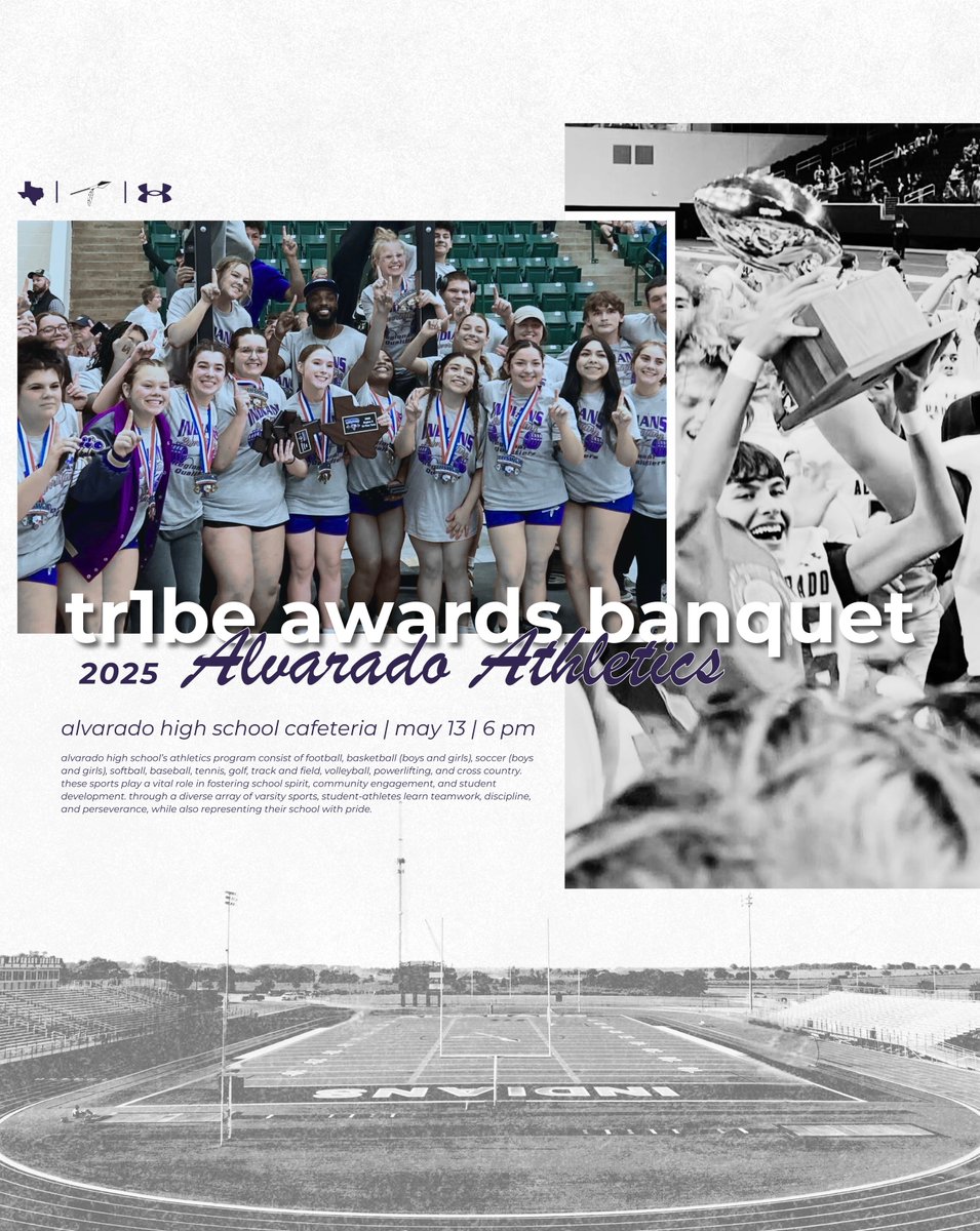 Alvarado Indian Athletics (@alvaradosports1) on Twitter photo πTR1BE ATHLETIC BANQUETπ
We can't wait celebrate our Varsity athletes tonight. πTR1BE ATHLETIC BANQUETπ
We can't wait celebrate our Varsity athletes tonight.