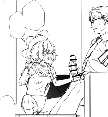 突然、原稿からネルのスケベ絵を貼る妖怪 