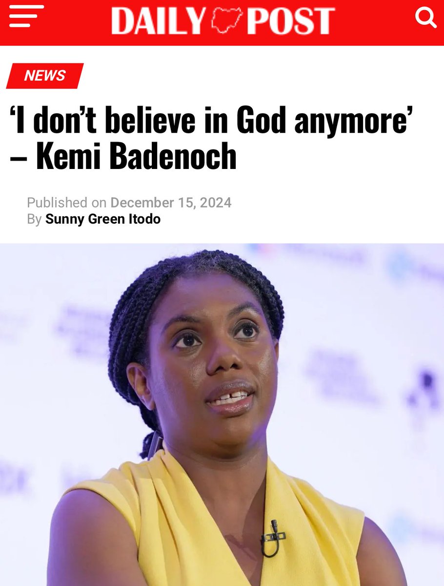 Curious that the Conservative leader not believing in God doesn’t attract any commentary in the British media.

The first Tory leader not to at least pretend to believe in God in my lifetime.