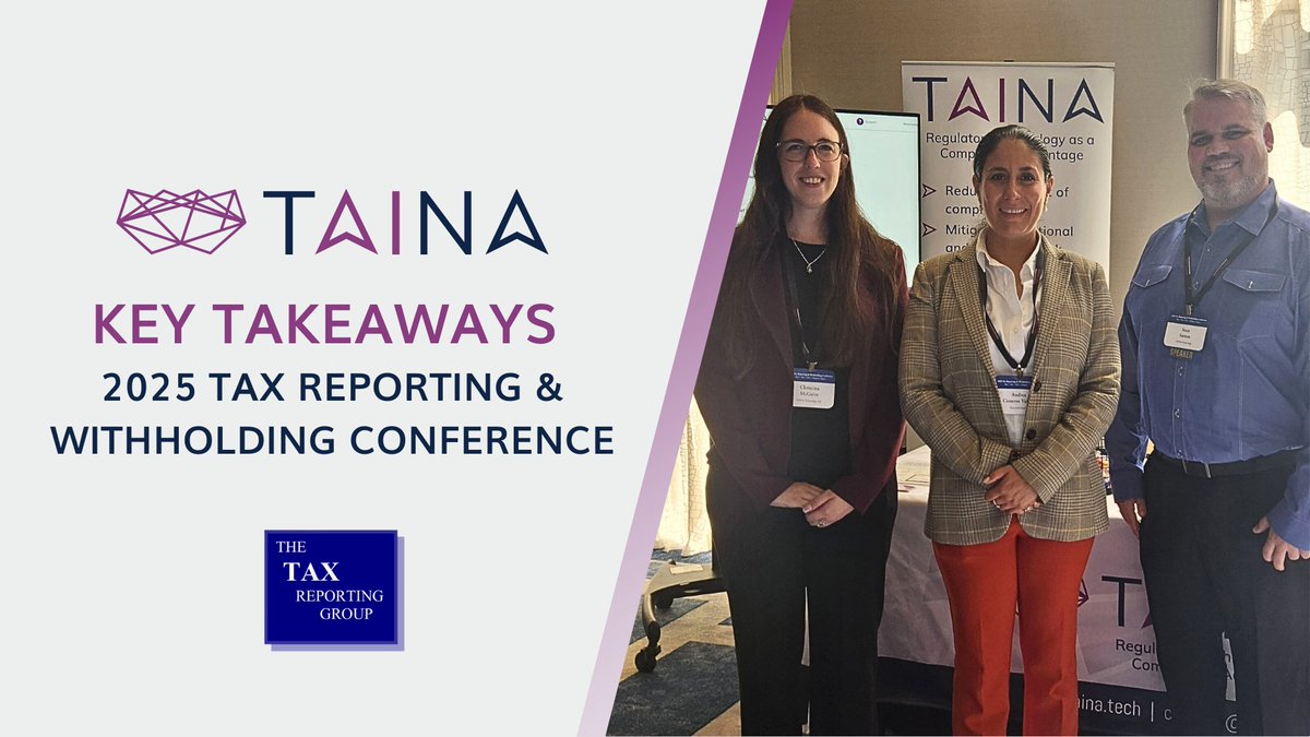 🔍 Takeaways from the Tax Reporting &amp; Withholding 2025 Conference

Read exclusive insights including  IRS and other Tax Authority Audit observations, 1042-S and 1042 updates, 2024 Year in Review and Digital Assets and CARF regulation updates.

Read: hubs.ly/Q03mb34R0