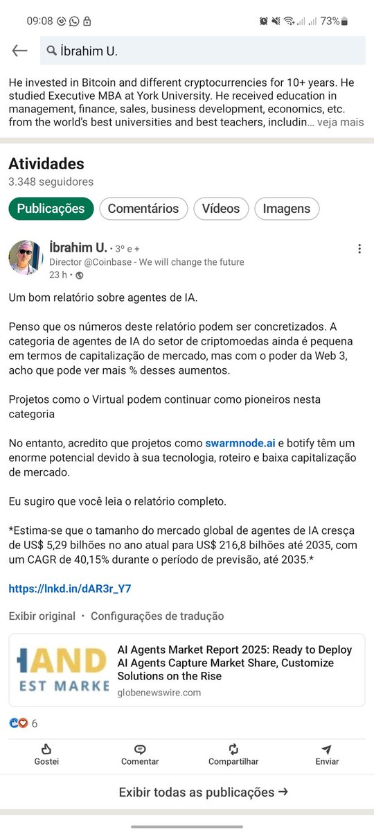 GiancarloS51574's tweet image. There is no other way bullish $SNAI 

@coinbase ‘s director keep bull posting @swarmnode  🤫

We will hit 1$ one way or another 📈

#Binance #snai #Coinbase #ia #MemeCoinSeason