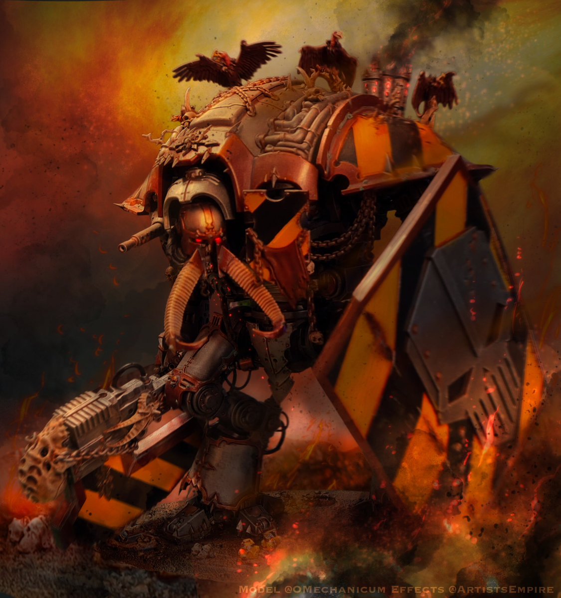 Artists Empire (@artistsempire) on Twitter photo This shield is so crazy cool on this Iron Warriors Chaos knight
Appreciate <a href="/OMechanicum/">ฮฉMechanicum</a> submitting such a great model on #freepaintoverday This shield is so crazy cool on this Iron Warriors Chaos knight
Appreciate <a href="/OMechanicum/">ฮฉMechanicum</a> submitting such a great model on #freepaintoverday